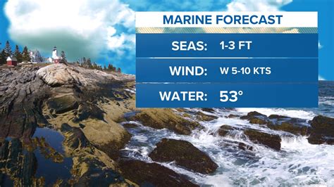 Maine marine forecast - Marine Forecast; Latest Tropical Weather; Impact Weather Update; Select Another Point. Disclaimer. Toggle menu. ABOUT THIS FORECAST. Point Forecast: 27.19°N 80.27°W: Last Update: 3:39 am EST Feb 20, 2024: Forecast Valid: 5am EST Feb 20, 2024-6pm EST Feb 26, 2024 : Forecast Discussion ...